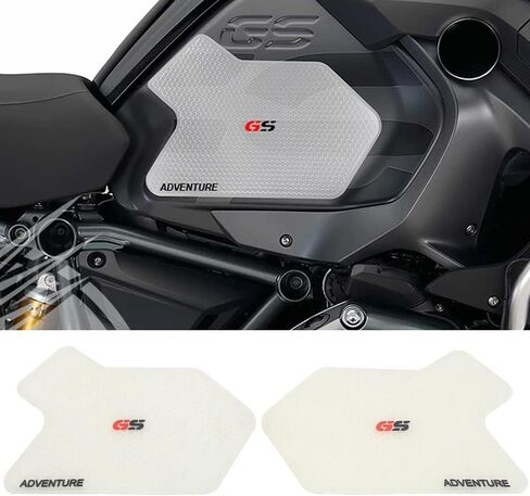 واقيات خزان الغاز للدراجات النارية لمغامرة R1200GS ADV R1250GS، ملصق خزان الوقود غير القابل للانزلاق، وسادة جر جانبية لخزان الوقود المقاوم للماء لمغامرة R1250GS ADV 2013-2021 (أسود) in Saudi Arabia