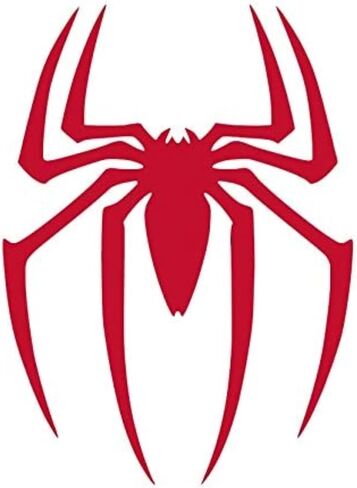 CD 4714 Spiderman Spider Logo 2 Pack Viny ملصق لاصق للسيارات والشاحنات والشاحنات والجدران وأجهزة الكمبيوتر المحمولة 5 بوصة أحمر 2 Pack in Kuwait