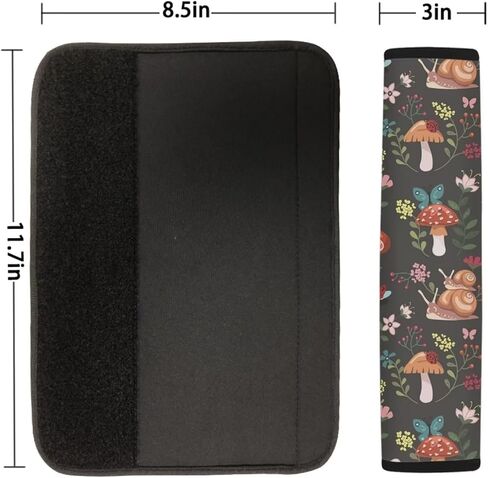 WELLFLYHOM الفطر القواقع اكسسوارات السيارات حزام الأمان يغطي للنساء مقعد السيارة حزام وسادة الكتف الأشرطة منصات لينة الراحة حزام الأمان منصات يغطي العالمي صالح الشاحنات سيارات الدفع الرباعي فان سيدان in Kuwait