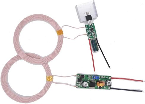 Taidacent 12V 3A وحدات ملف حثي لاسلكية عالية الطاقة لمسافات طويلة، ملف شحن لاسلكي، جهاز إرسال لاسلكي وملف Reveiver، وحدة إمداد طاقة للشحن اللاسلكي in Saudi Arabia