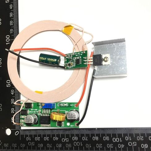Taidacent 12V 3A وحدات ملف حثي لاسلكية عالية الطاقة لمسافات طويلة، ملف شحن لاسلكي، جهاز إرسال لاسلكي وملف Reveiver، وحدة إمداد طاقة للشحن اللاسلكي in Saudi Arabia