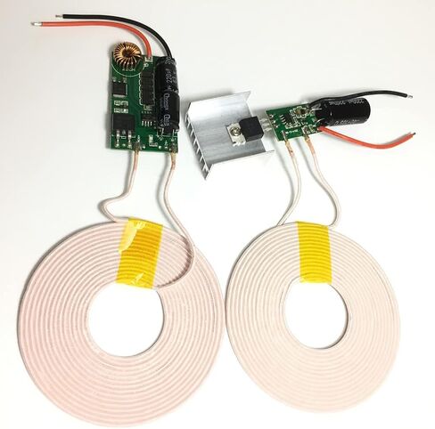 Taidacent 12V 3A وحدات ملف حثي لاسلكية عالية الطاقة لمسافات طويلة، ملف شحن لاسلكي، جهاز إرسال لاسلكي وملف Reveiver، وحدة إمداد طاقة للشحن اللاسلكي in Saudi Arabia