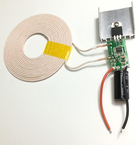 Taidacent 12V 3A وحدات ملف حثي لاسلكية عالية الطاقة لمسافات طويلة، ملف شحن لاسلكي، جهاز إرسال لاسلكي وملف Reveiver، وحدة إمداد طاقة للشحن اللاسلكي in Saudi Arabia