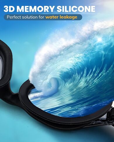 Swimming Goggles 2 Pack, Professional Anti Fog No Leaking UV Protection Wide View Swim Goggles for Women Men Adult Youth in Saudi Arabia