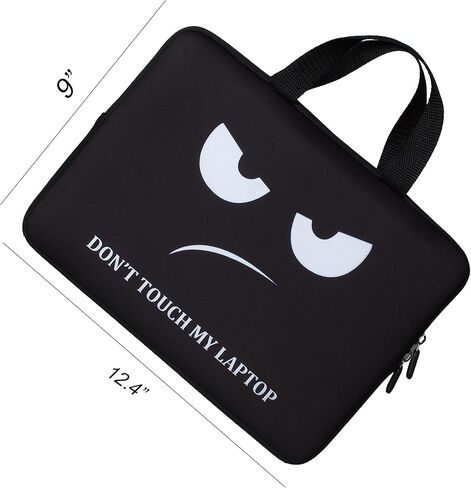 حقيبة حمل للكمبيوتر المحمول مقاس 12 بوصة من BRILA - حقيبة حمل ناعمة من النيوبرين مقاومة للماء مع مقبض لأجهزة الكمبيوتر المحمول 10.6 11 11.6 12 12.2 بوصة Apple/Macbook/Asus/Acer/Samsung/DELL/HP/Lenovo/Sony/RCA in Kuwait
