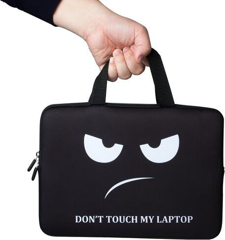 حقيبة حمل للكمبيوتر المحمول مقاس 12 بوصة من BRILA - حقيبة حمل ناعمة من النيوبرين مقاومة للماء مع مقبض لأجهزة الكمبيوتر المحمول 10.6 11 11.6 12 12.2 بوصة Apple/Macbook/Asus/Acer/Samsung/DELL/HP/Lenovo/Sony/RCA in Kuwait