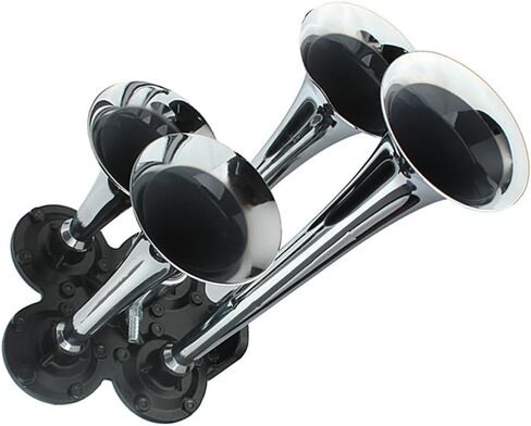 Air Horn Kit, 12V/24V 150dB Super Loud Train Horn for Truck, 4 Trumpet Train Horns kit for Vehicles Trucks Pickup Trains Cars Boats in Saudi Arabia