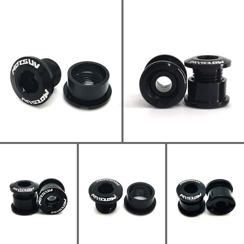 Single Chainring Bolts Aluminum Alloy M8 Crankset Single Chainwheel Bolts & Nuts Disc Screws of 5pcs in Kuwait