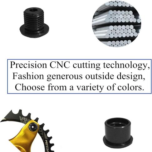 Single Chainring Bolts Aluminum Alloy M8 Crankset Single Chainwheel Bolts & Nuts Disc Screws of 5pcs in Kuwait