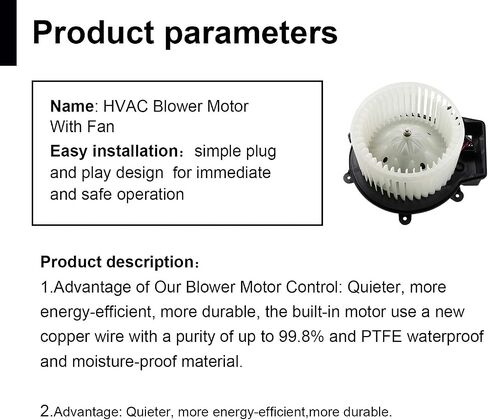 A/C Heater Blower Motor w/Fan Cage for Mercedes-Benz C230 C240 C280 C350 C55 CL65 AMG CLK350 CLK320 CLK63 AMG - Replaces PM9299 9159591 MB3126100, REPM192002, 340-58003-000, 700190 in Saudi Arabia