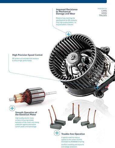محرك منفاخ تيار متردد أمامي مع مروحة متوافقة مع 04-12 كولورادو / 03-06 SSR / 04-12 كانيون يستبدل 89019178 in Kuwait