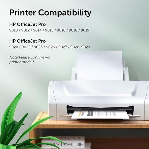 خراطيش حبر سوداء 962XL متوافقة مع طابعات HP 962 بالحبر الأسود عالية الإنتاجية مع طابعات HP OfficeJet Pro 9020 9018 9010 9012 9015e 9025e 9019 (عبوتان) in Kuwait