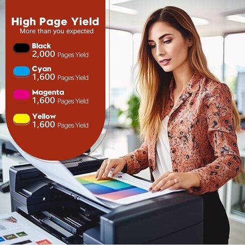 استبدال خرطوشة الحبر المعاد تصنيعها من Toner Kingdom لحزمة التحرير والسرد لخراطيش الحبر HP 952XL لطابعات Officejet Pro 8710 7740 8720 8210 8715 8700 8702 8730 8720 8216 (أسود، سماوي، أرجواني، أصفر) in Kuwait