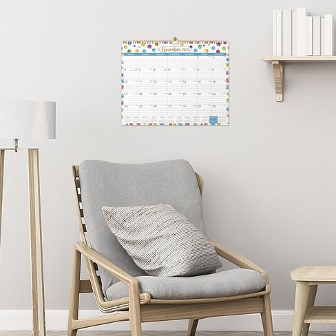 تقويم حائط 2024-2025 - تقويم حائط 2024-2025 من يوليو 2024 إلى ديسمبر 2025، 11.57 بوصة × 14.72 بوصة مع تاريخ جوليان، ورق سميك، غلاف مزدوج السلك in Kuwait