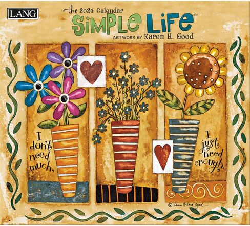 LANG Simple Life 2024 تقويم الحائط (24991001879) متعدد in Saudi Arabia