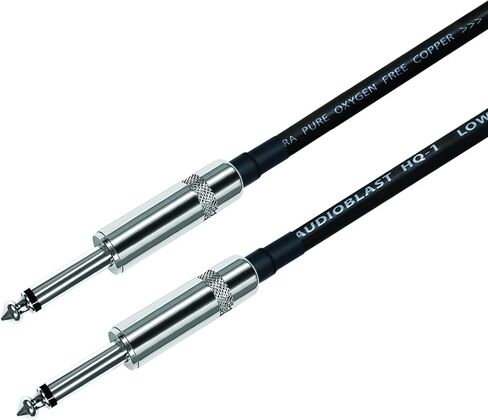 Audioblast - وحدتان - 9 بوصة - HQ-1 - فائق المرونة - مزدوج الحماية (100%) - كابل تصحيح دواسة تأثيرات آلة الجيتار مع مقابس TS مستقيمة مقاس ¼ بوصة (6.35 مم) وأحذية مزدوجة متداخلة in Kuwait