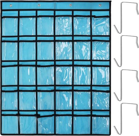 36 Clear Pockets Calculator Holder, Wall Door Hanging Organizer, Pocket Chart in Saudi Arabia