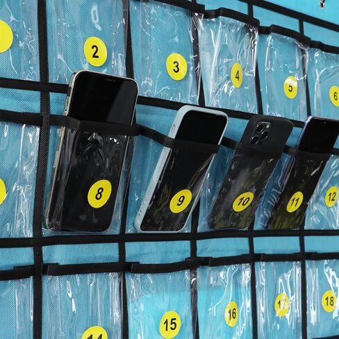 36 Clear Pockets Calculator Holder, Wall Door Hanging Organizer, Pocket Chart in Saudi Arabia