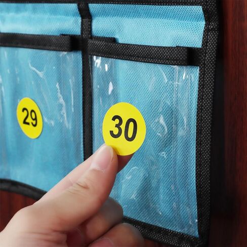36 Clear Pockets Calculator Holder, Wall Door Hanging Organizer, Pocket Chart in Saudi Arabia