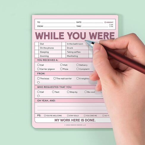 Knock Knock While You Were Nifty Note Pad in Saudi Arabia
