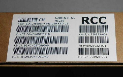HP Lifestyle TPC-P001K 928923-001 لوحة مفاتيح USB سلكية للكمبيوتر الشخصي باللون الأسود مع ماوس in Saudi Arabia