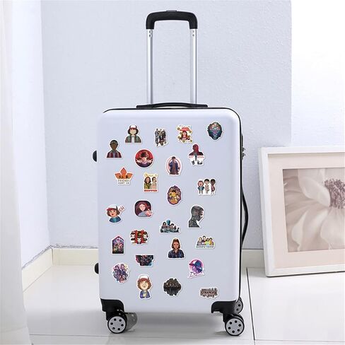 الخيال العلمي المثير غريب الأشياء 4 ملصقات حزمة 50 جهاز كمبيوتر شخصى فيلم الولايات المتحدة الإبداعية ملصقات DIY الزخرفية لأجهزة الكمبيوتر المحمول الأمتعة الكمبيوتر المحمول الهاتف المنزل جدار حديقة نافذة على الجليد (غريب) in Kuwait