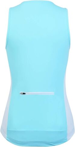 Beroy Tri Suit Women Tri Tank Top Triathlon البدلة قمصان ركوب الدراجات (XXL أزرق) in Kuwait