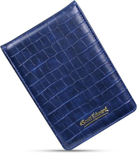 Scott Edward Golf Scorecard Cover Leather Scorecard Holder Statistic and Score Tracking Waterproof Soft Thick Umpire Lineup Card Holder in Saudi Arabia