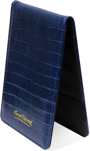 Scott Edward Golf Scorecard Cover Leather Scorecard Holder Statistic and Score Tracking Waterproof Soft Thick Umpire Lineup Card Holder in Saudi Arabia
