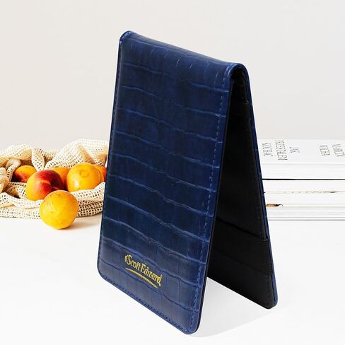 Scott Edward Golf Scorecard Cover Leather Scorecard Holder Statistic and Score Tracking Waterproof Soft Thick Umpire Lineup Card Holder in Saudi Arabia