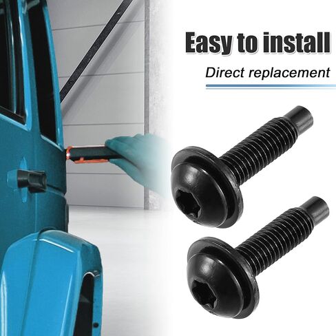 X AUTOHAUX 12 قطعة من مسامير توركس الصلبة لسيارة جيب رانجلر JK 2007-2018 مسامير استبدال طويلة جدًا للسيارات من الفولاذ المقاوم للصدأ باللون الأسود in Saudi Arabia