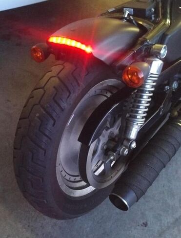 مجموعة إضاءة خلفية LED 8900TL-C من Eagle Lights لموديلات Harley Davidson Sportster - شفافة in Saudi Arabia