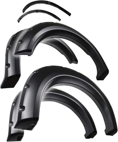 Tyger Auto Fender Flares Compatible with 2009-2014 Ford F-150 (Exclude Raptor) Fleetside, Smooth Textured Paintable Bolt-Riveted Style 4pc | TG-FF8F4028 in Saudi Arabia