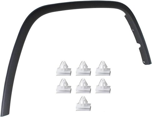 Black Plastic Front Passenger Side Fender Flare Replacement for 2011 2012 2013 2014 2015 2016 Grand Cherokee 1MP38RXFAE CH1291106 in Saudi Arabia
