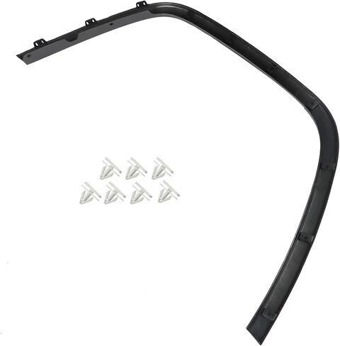 Black Plastic Front Passenger Side Fender Flare Replacement for 2011 2012 2013 2014 2015 2016 Grand Cherokee 1MP38RXFAE CH1291106 in Saudi Arabia