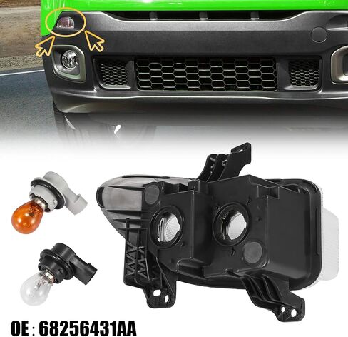 X AUTOHAUX Car Front Signal Light Passenger Side for Jeep Renegade 2015-2018 Replacement CH2531105 68256431AA in Saudi Arabia