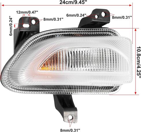 X AUTOHAUX Car Front Signal Light Passenger Side for Jeep Renegade 2015-2018 Replacement CH2531105 68256431AA in Saudi Arabia