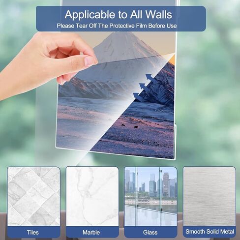 إطار صور أكريليك - 10 إطارات صور مجمعة شفافة مع اثنين مقاس 8 × 10 - أربعة مقاس 5 × 7 - أربعة مقاس 4 × 6 - مجموعة إطار صور أكريليك لديكور معرض الحائط - شاشة معلقة أو سطح الطاولة - واجهة زجاجية شفافة in Kuwait