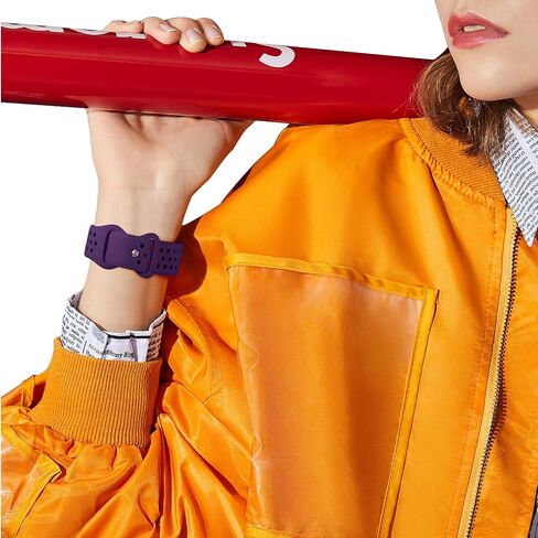 Witzon 4 عبوات متوافقة مع Fitbit Versa/Versa Lite/Versa 2 Band، أساور معصم بديلة قابلة للتنفس، أساور رياضية من السيليكون الناعم لساعة Versa 2 الذكية للنساء والرجال، صغيرة، أسود/أبيض/رمادي/وردي in Kuwait