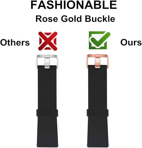 4 قطع من الأربطة المتوافقة مع Versa 2، أحزمة رياضية بديلة لـ Versa/Versa 2/Versa Lite مع إبزيم ساعة ذهبي وردي للنساء in Kuwait