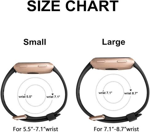 4 قطع من الأربطة المتوافقة مع Versa 2، أحزمة رياضية بديلة لـ Versa/Versa 2/Versa Lite مع إبزيم ساعة ذهبي وردي للنساء in Kuwait