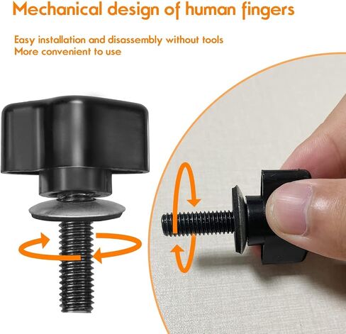 for JL JLU Tie-Down Anchor Thumb Screw Bolts Set M8 25mm + Washer Compatible with Jeep Wrangler JL JLU Hard Top Quick Removal 6 Pieces in Saudi Arabia