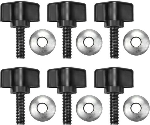 for JL JLU Tie-Down Anchor Thumb Screw Bolts Set M8 25mm + Washer Compatible with Jeep Wrangler JL JLU Hard Top Quick Removal 6 Pieces in Saudi Arabia