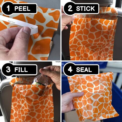 50 Premium Adhesive Disposable Car Trash Bags for Travel in Auto Minivan SUV RV Camper Truck in Saudi Arabia