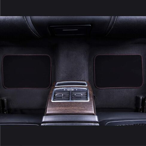 CAR PASS Embroidery Butterfly Leather Car Floor Mats, Purple Carpet Floor Mats with Heel Pad for Cute Women Girl, Universal Fit for Suvs,Sedans,Trucks,Cars, Set of 4 ((Black and Purple) in Kuwait