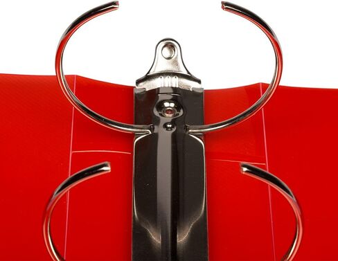 JAM PAPER Plastic 0.75 inch Binder - Clear 3 Ring Binder - Sold Individually in Saudi Arabia