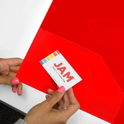 JAM PAPER Plastic 0.75 inch Binder - Clear 3 Ring Binder - Sold Individually in Saudi Arabia