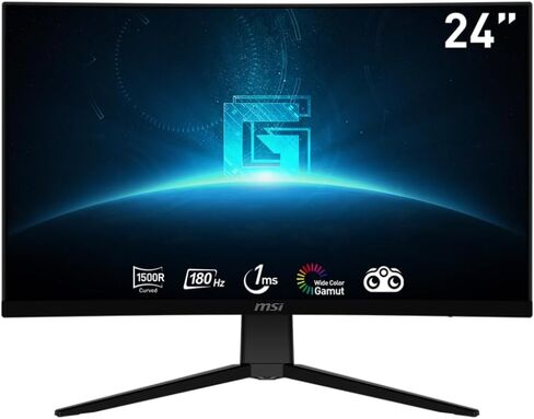 ام اس اي G2422C، شاشة ألعاب منحنية 24 بوصة، 1920 × 1080 (FHD)، VA، 1 مللي ثانية، 170 هرتز، FreeSync Premium، HDMI، منفذ DP، إمالة in Kuwait