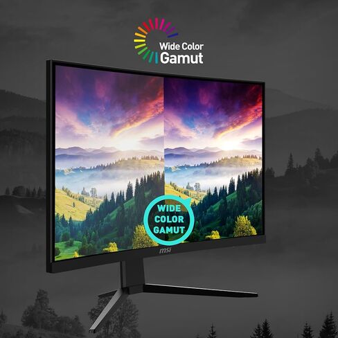 ام اس اي G2422C، شاشة ألعاب منحنية 24 بوصة، 1920 × 1080 (FHD)، VA، 1 مللي ثانية، 170 هرتز، FreeSync Premium، HDMI، منفذ DP، إمالة in Kuwait