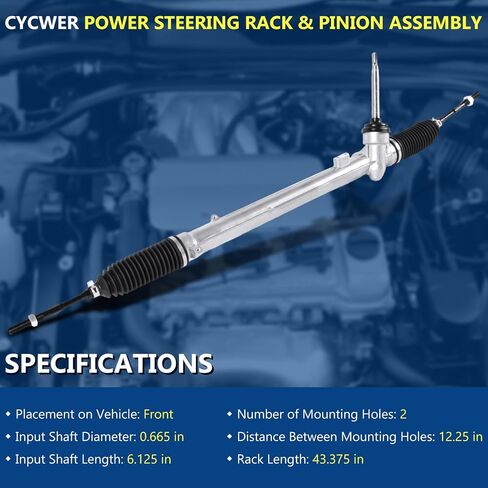 1G-2673 Power Steering Rack Pinion Assembly Fits for 2008-2013 Rogue SL Sport Utility 4-Door 2.5L, Replace OE 1G-2673 48001JD900 in Saudi Arabia